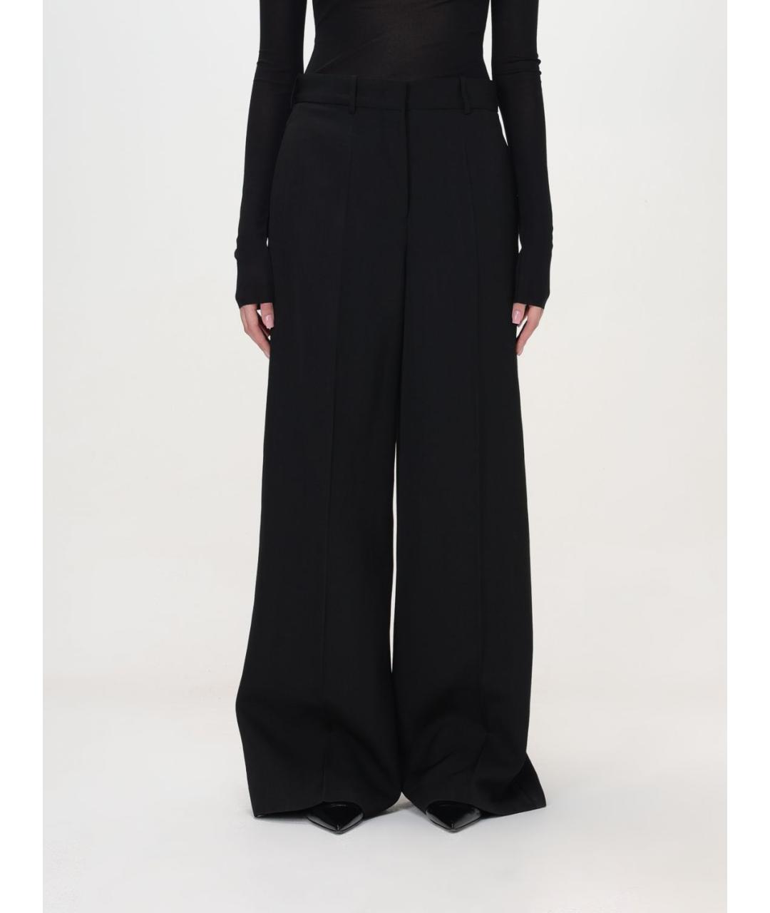 JIL SANDER Черные брюки широкие, фото 2