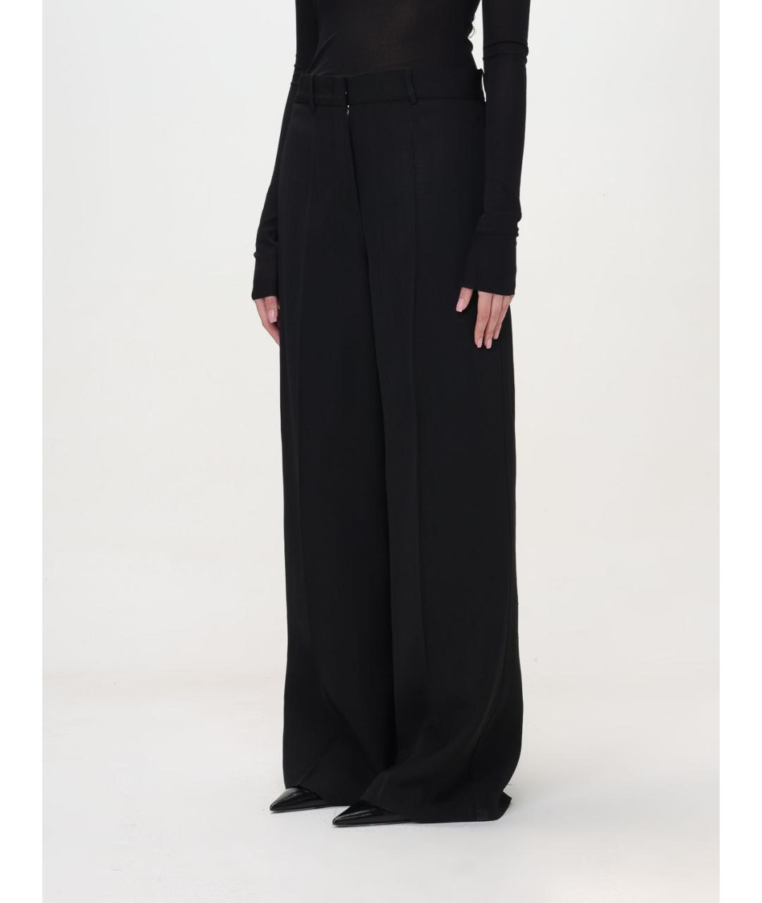 JIL SANDER Черные брюки широкие, фото 5