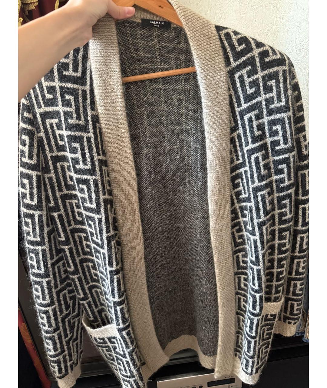 BALMAIN Черный кардиган, фото 4