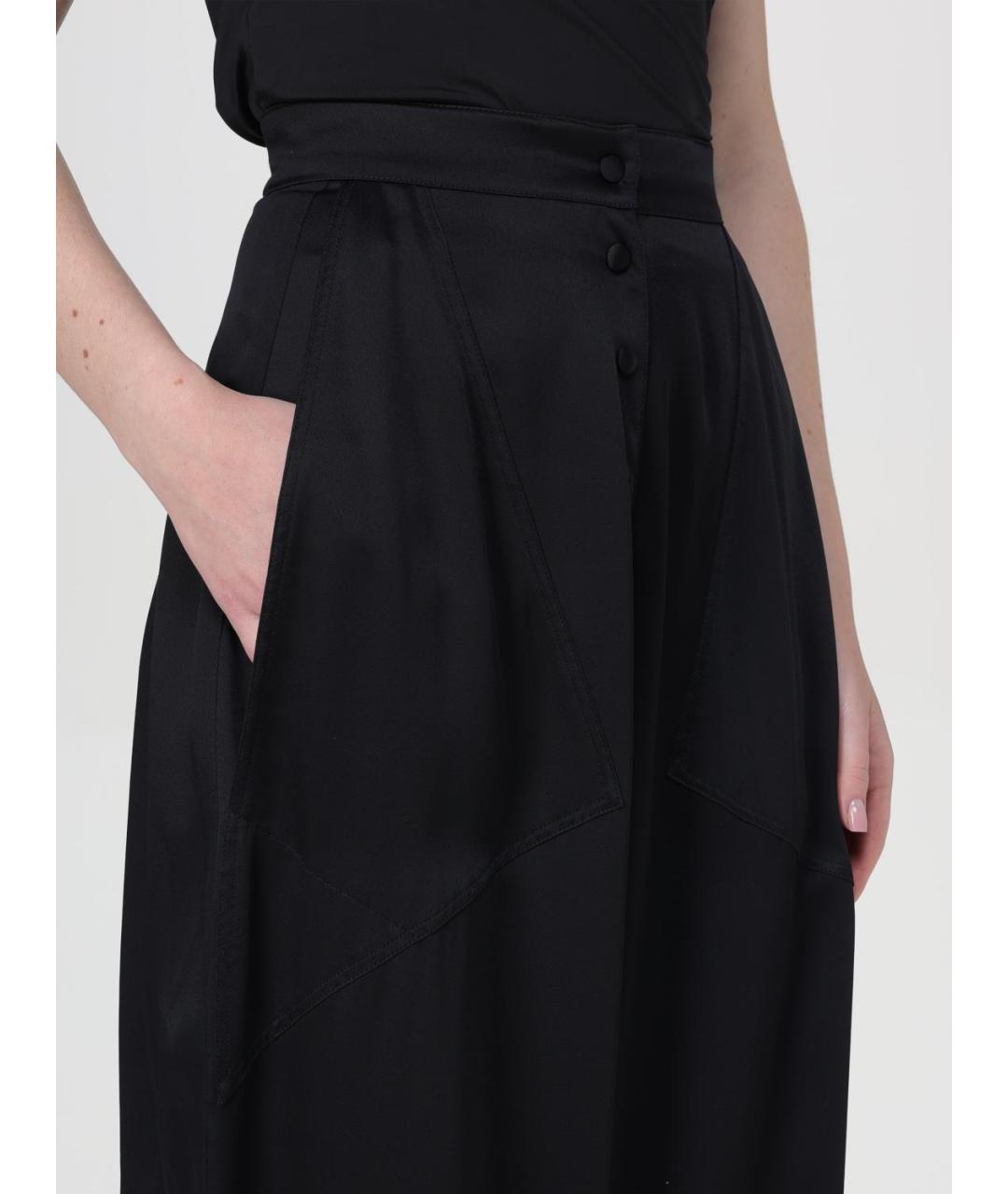 STELLA MCCARTNEY Черные прямые брюки, фото 4