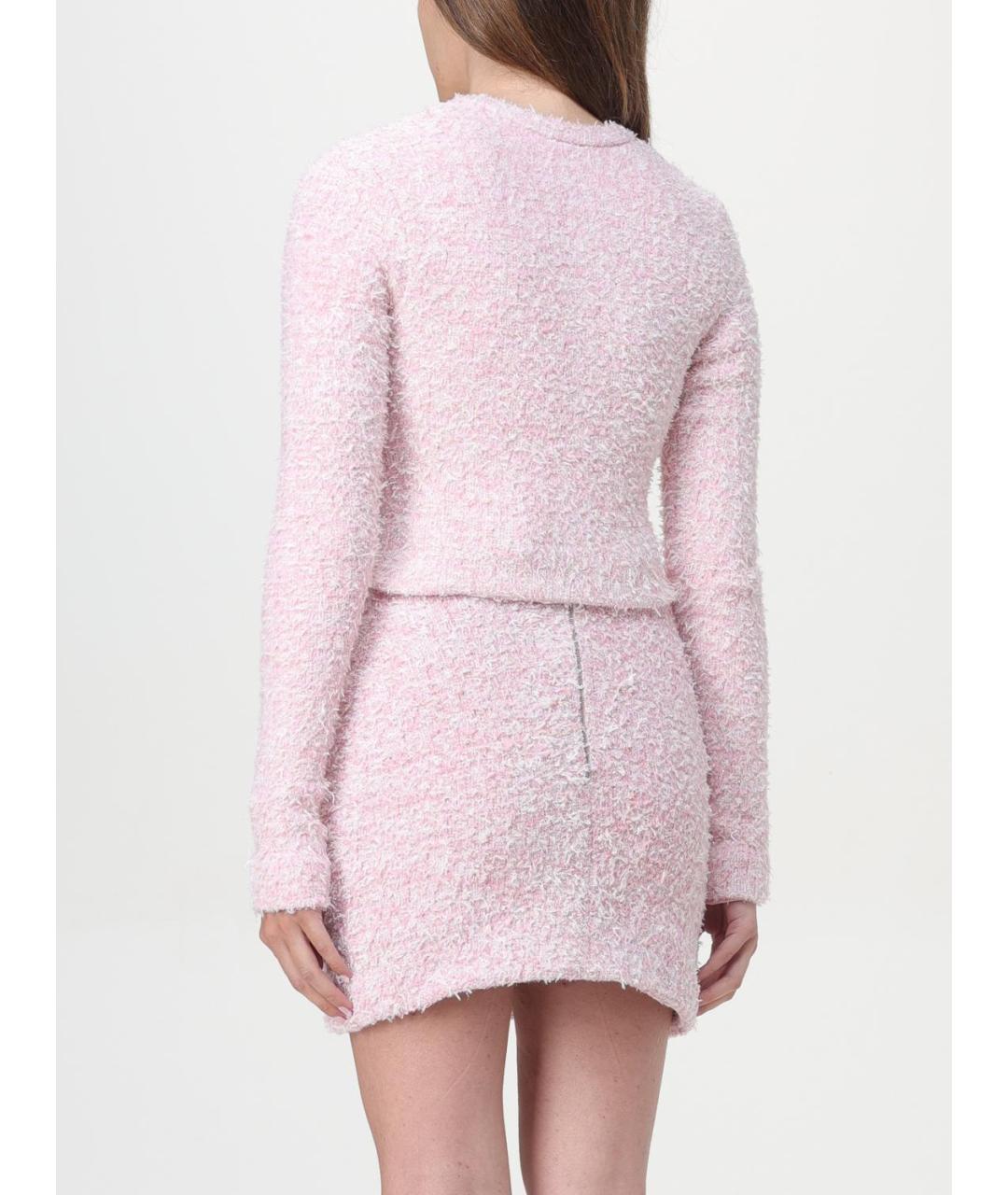 BALENCIAGA Розовый хлопковый кардиган, фото 4