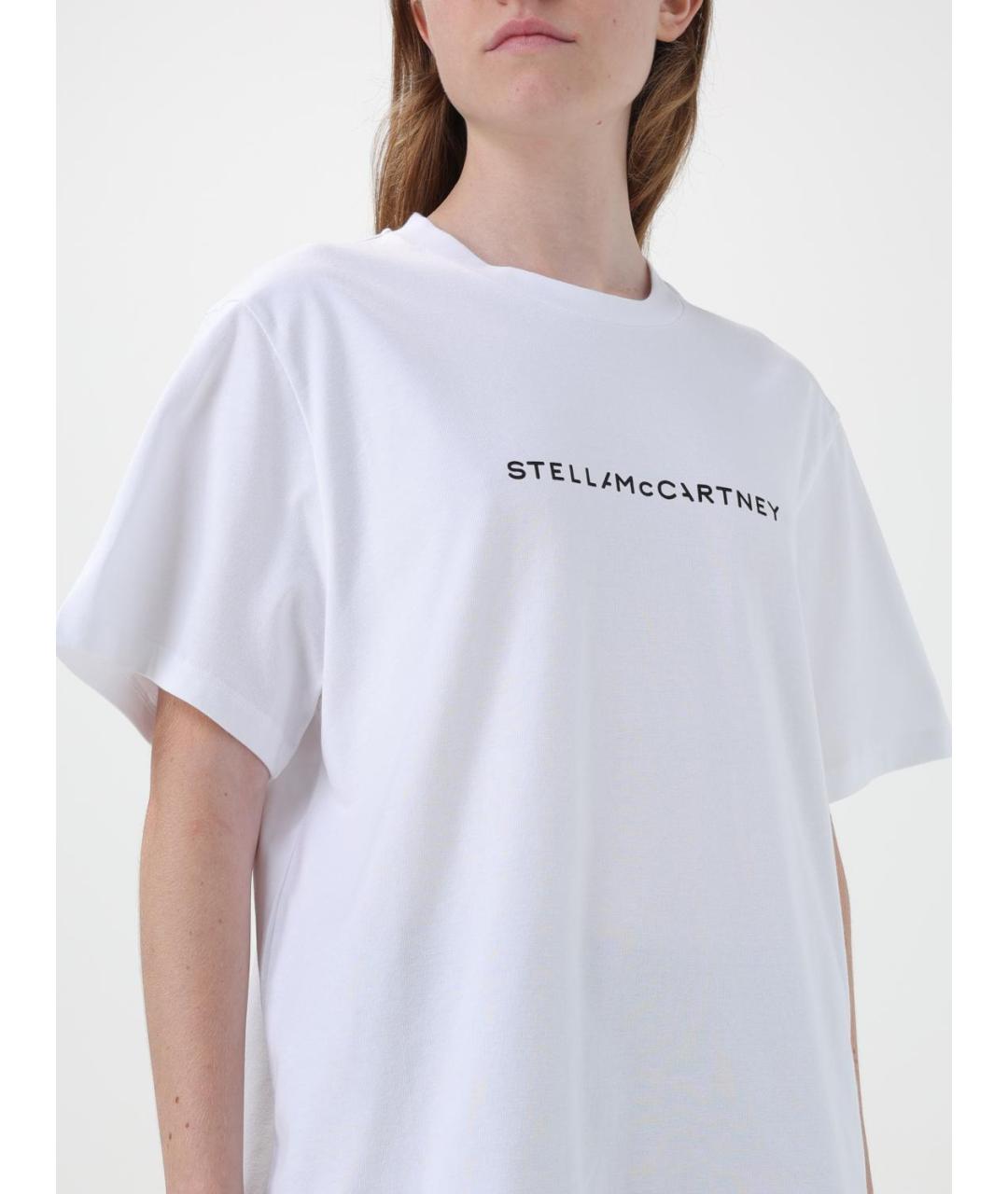 STELLA MCCARTNEY Белая хлопковая футболка, фото 5
