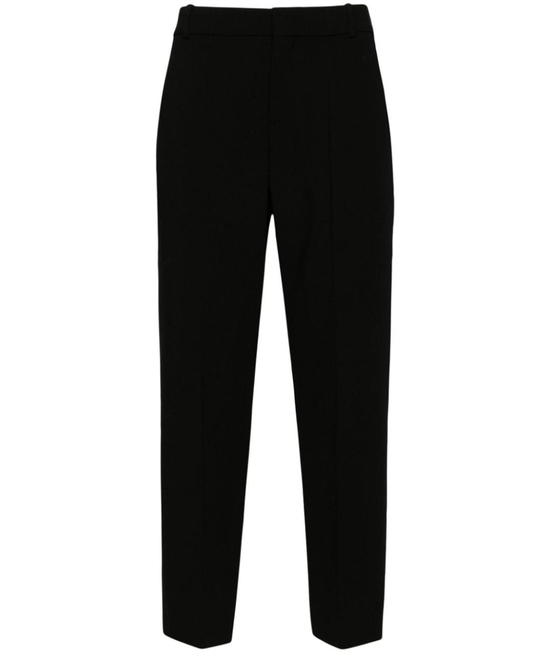 BALMAIN Черные вискозные повседневные брюки, фото 1