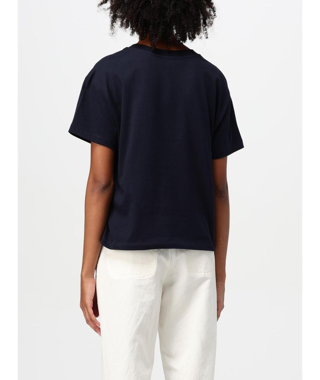 A.P.C. Синяя хлопковая футболка, фото 3