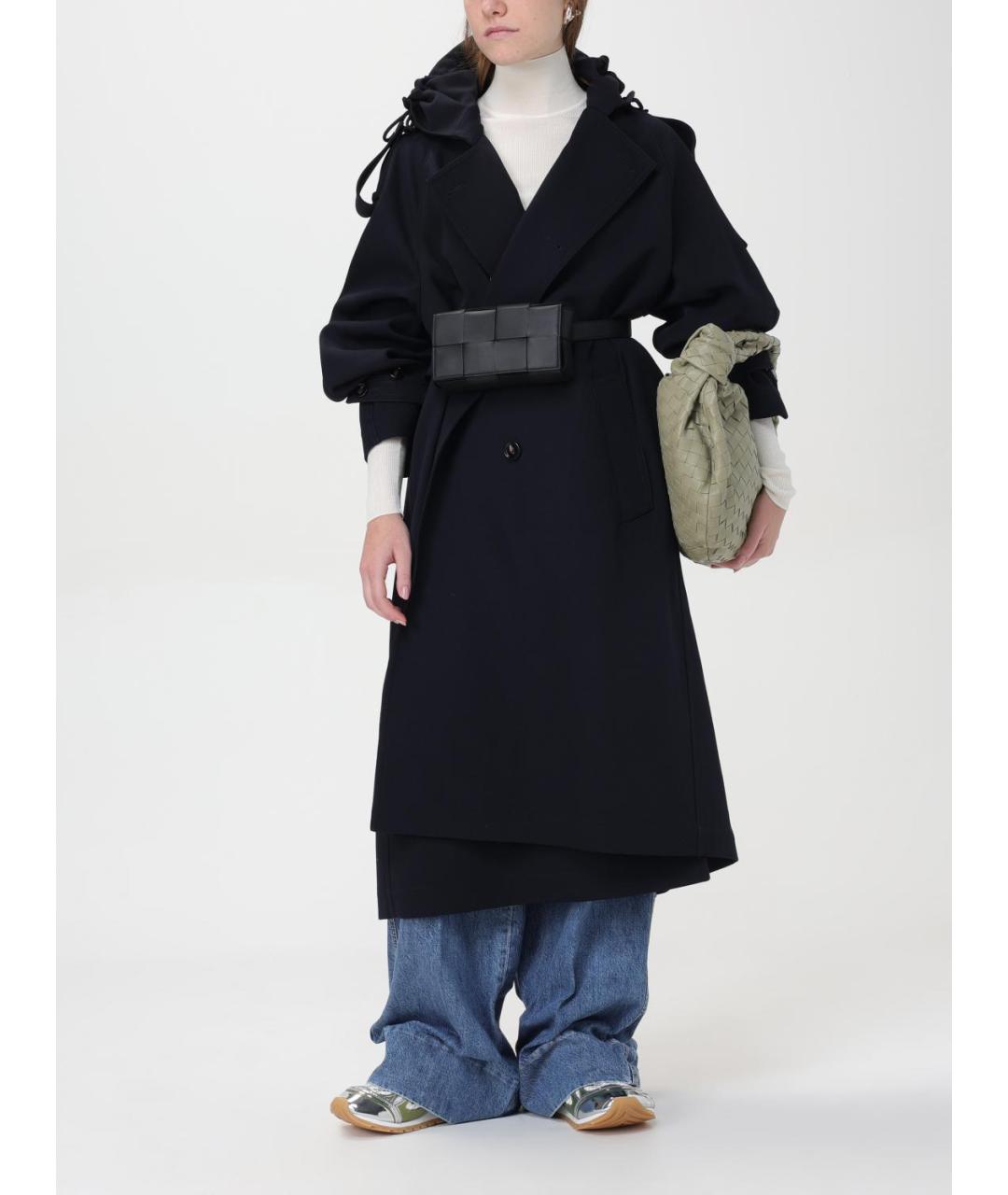 BOTTEGA VENETA Синие хлопковые прямые джинсы, фото 3