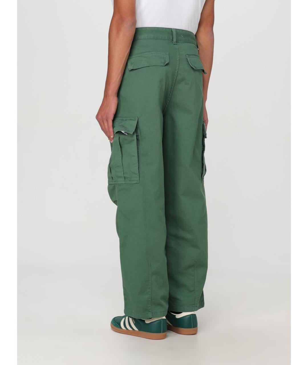CARHARTT WIP Зеленые хлопковые повседневные брюки, фото 3