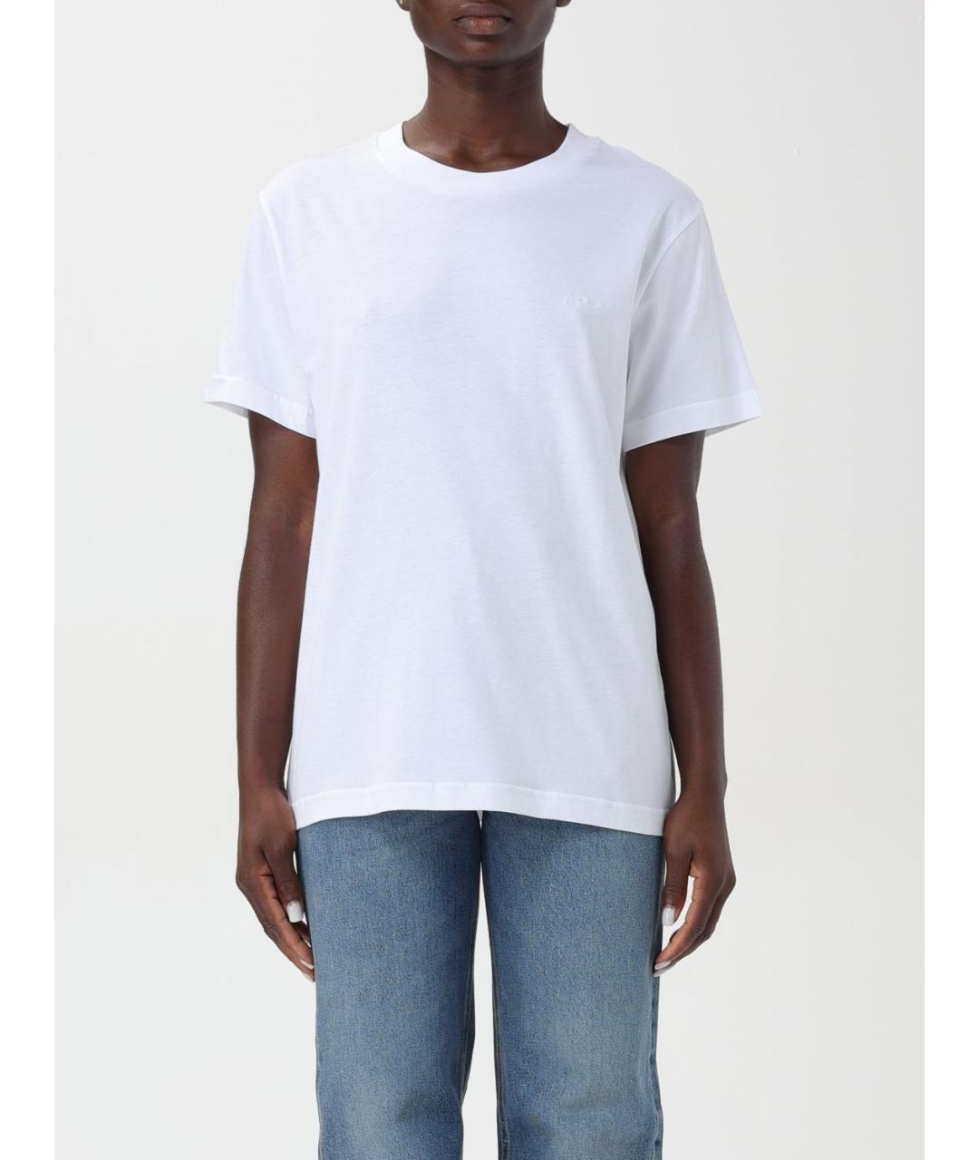 A.P.C. Белая хлопковая футболка, фото 4