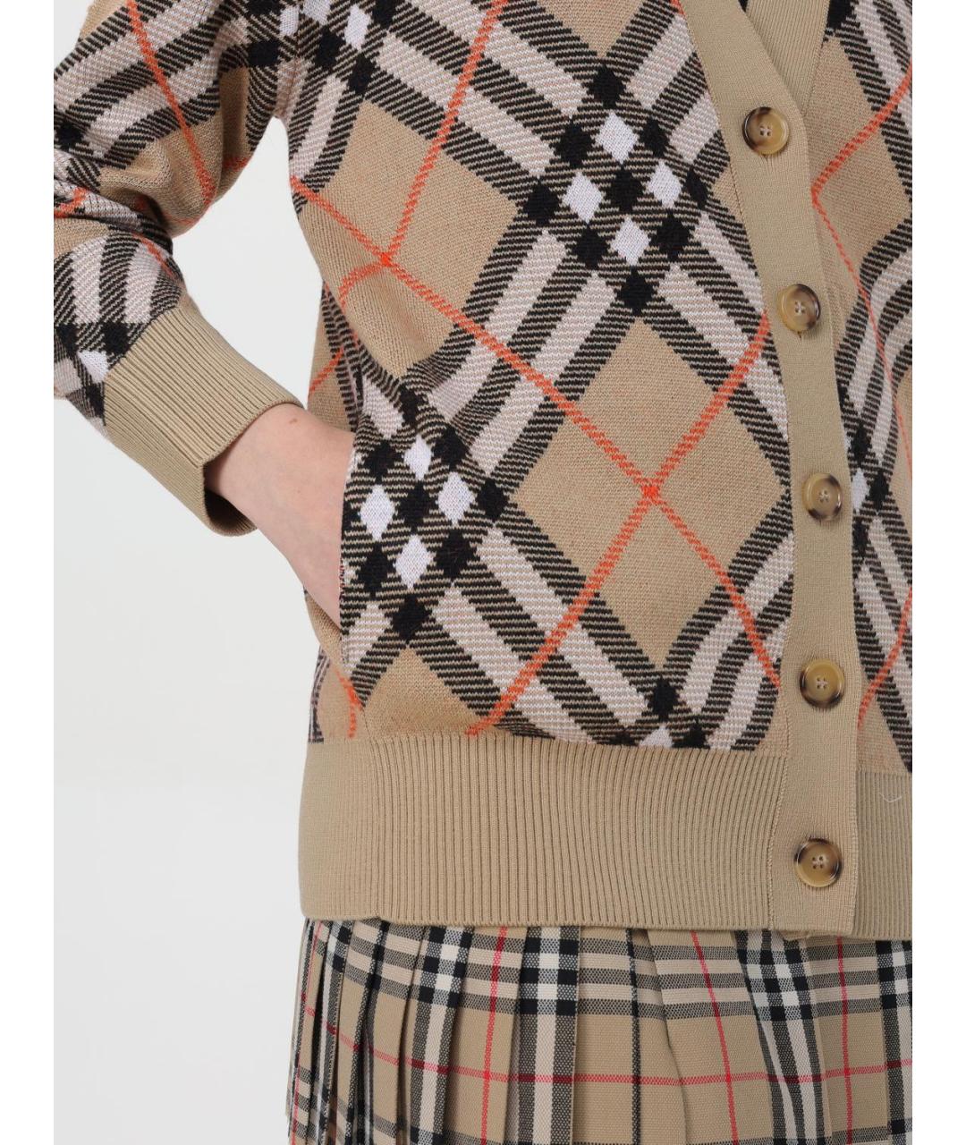 BURBERRY Бежевый кардиган, фото 6