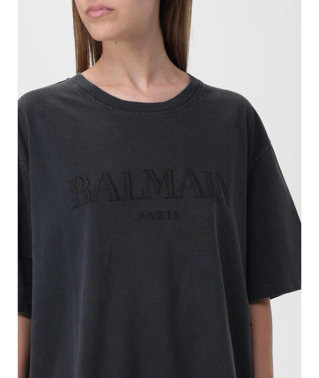 BALMAIN Серая футболка, фото 6