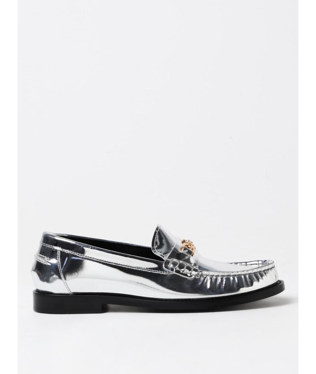 VERSACE Серебряные лоферы, фото 5