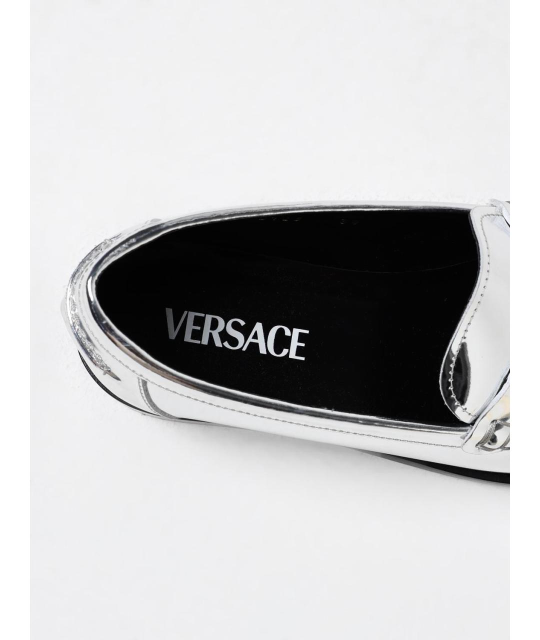 VERSACE Серебряные лоферы, фото 4