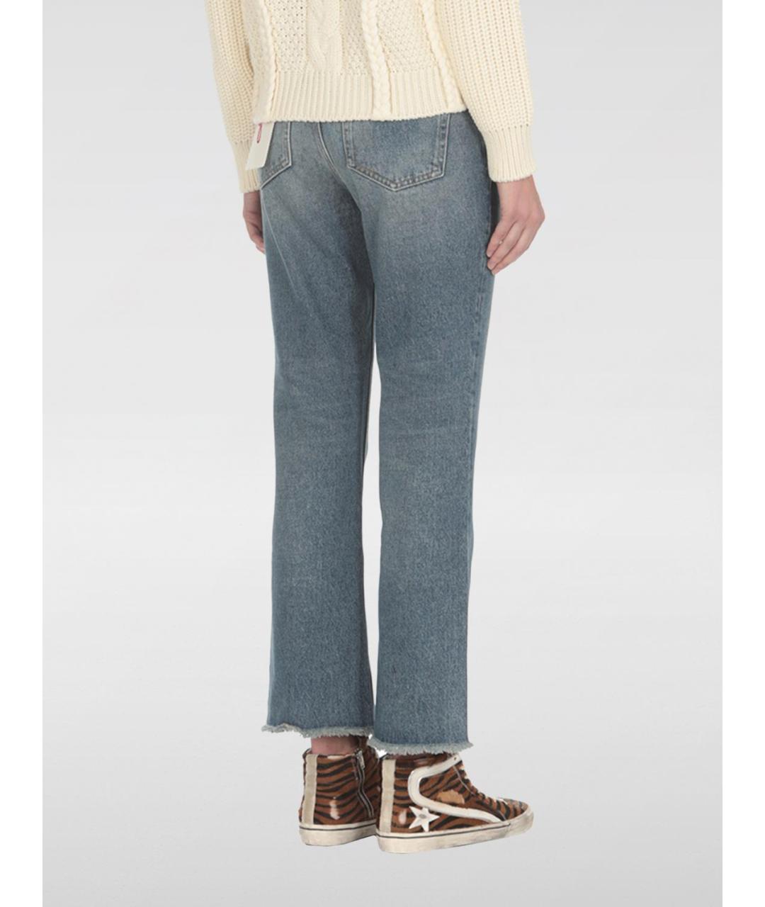 GOLDEN GOOSE DELUXE BRAND Синие прямые джинсы, фото 4