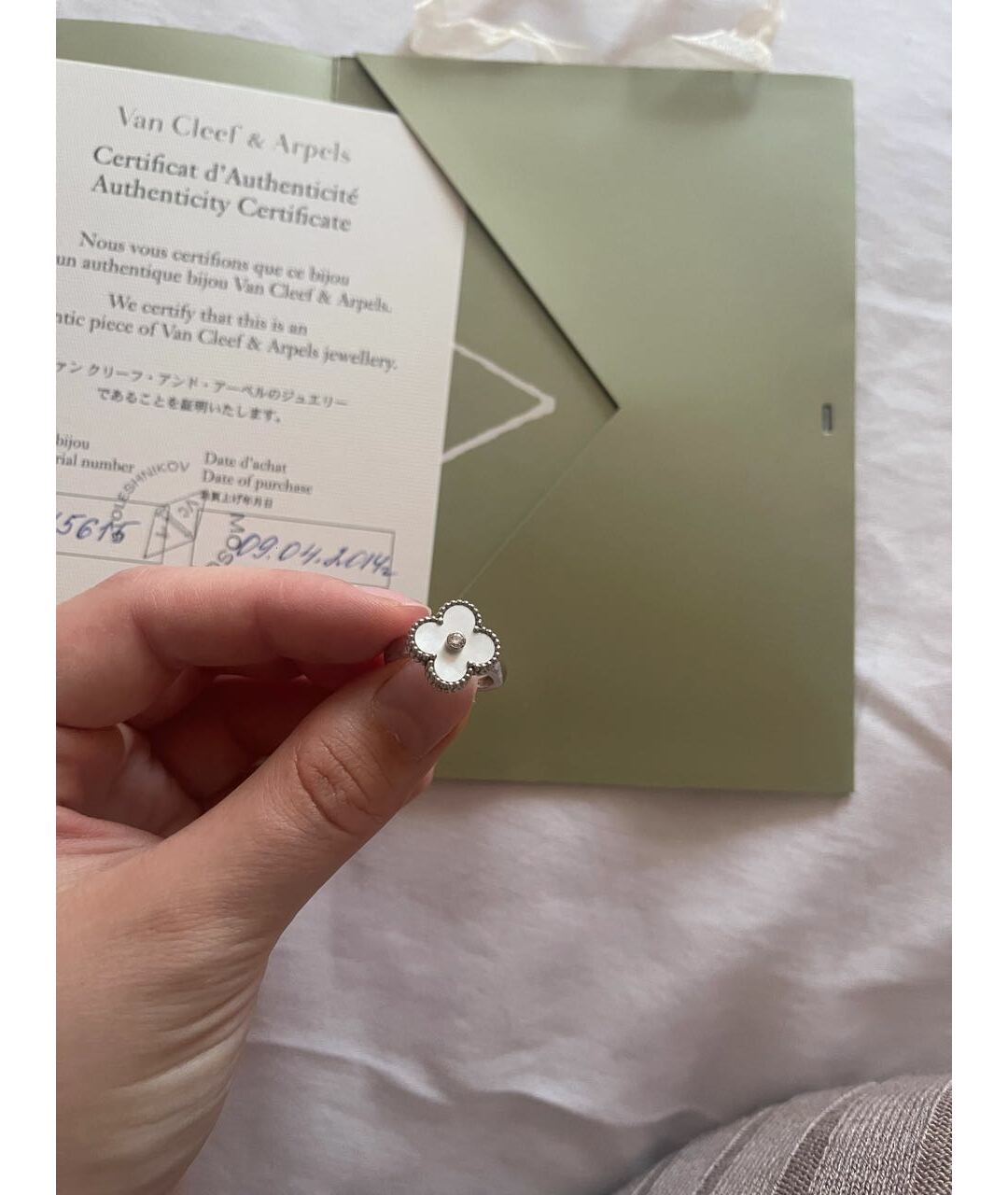 VAN CLEEF & ARPELS Белое кольцо из белого золота, фото 2