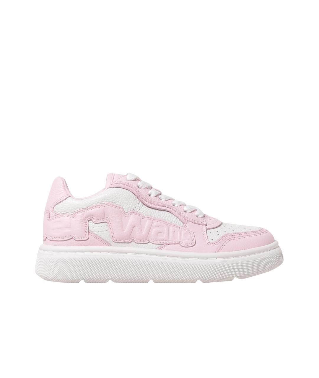 ALEXANDER WANG Розовые кожаные кеды, фото 1
