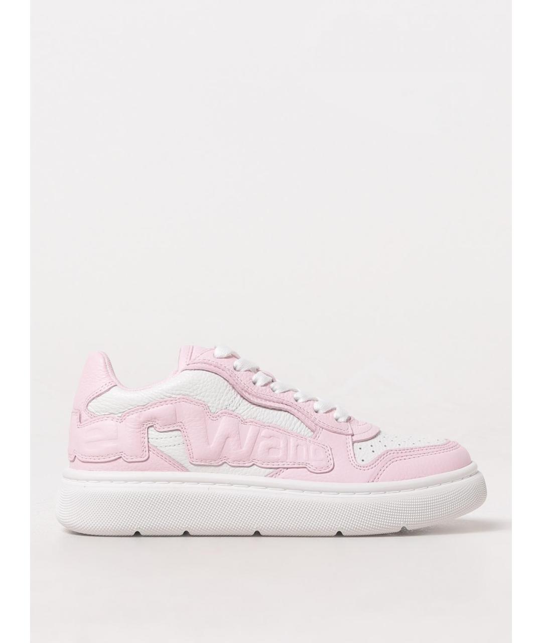 ALEXANDER WANG Розовые кожаные кеды, фото 5