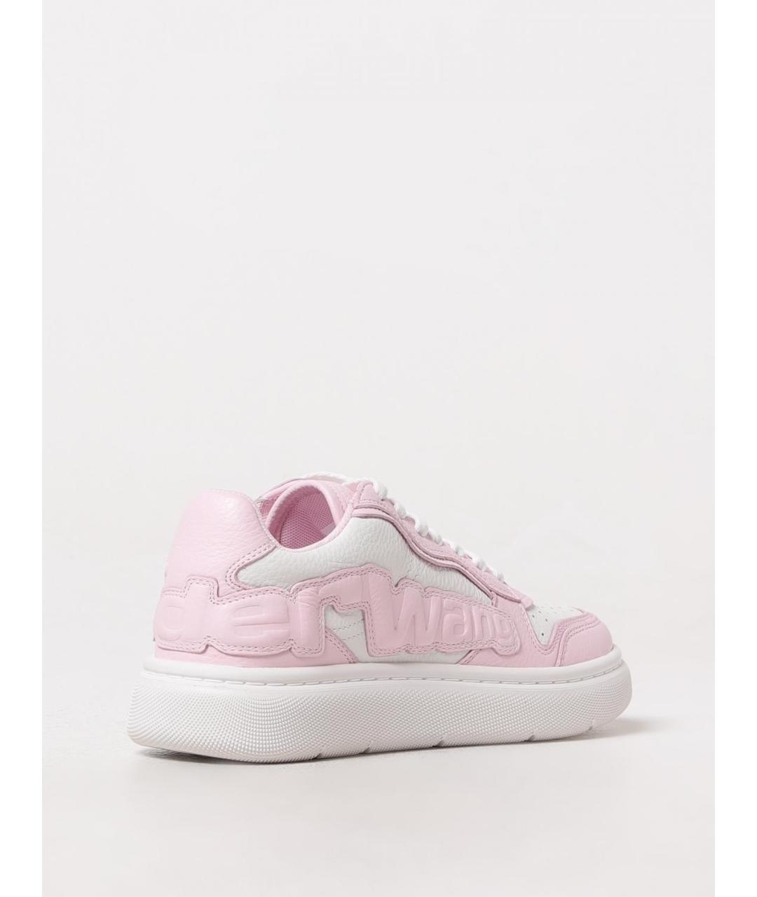 ALEXANDER WANG Розовые кожаные кеды, фото 3