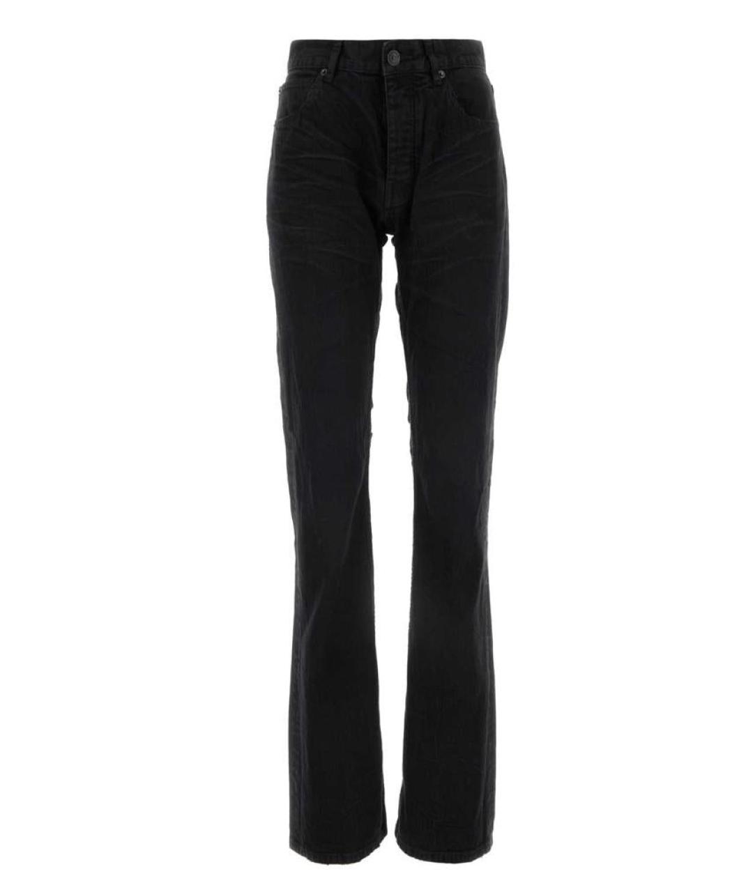 BALENCIAGA Черные прямые джинсы, фото 1