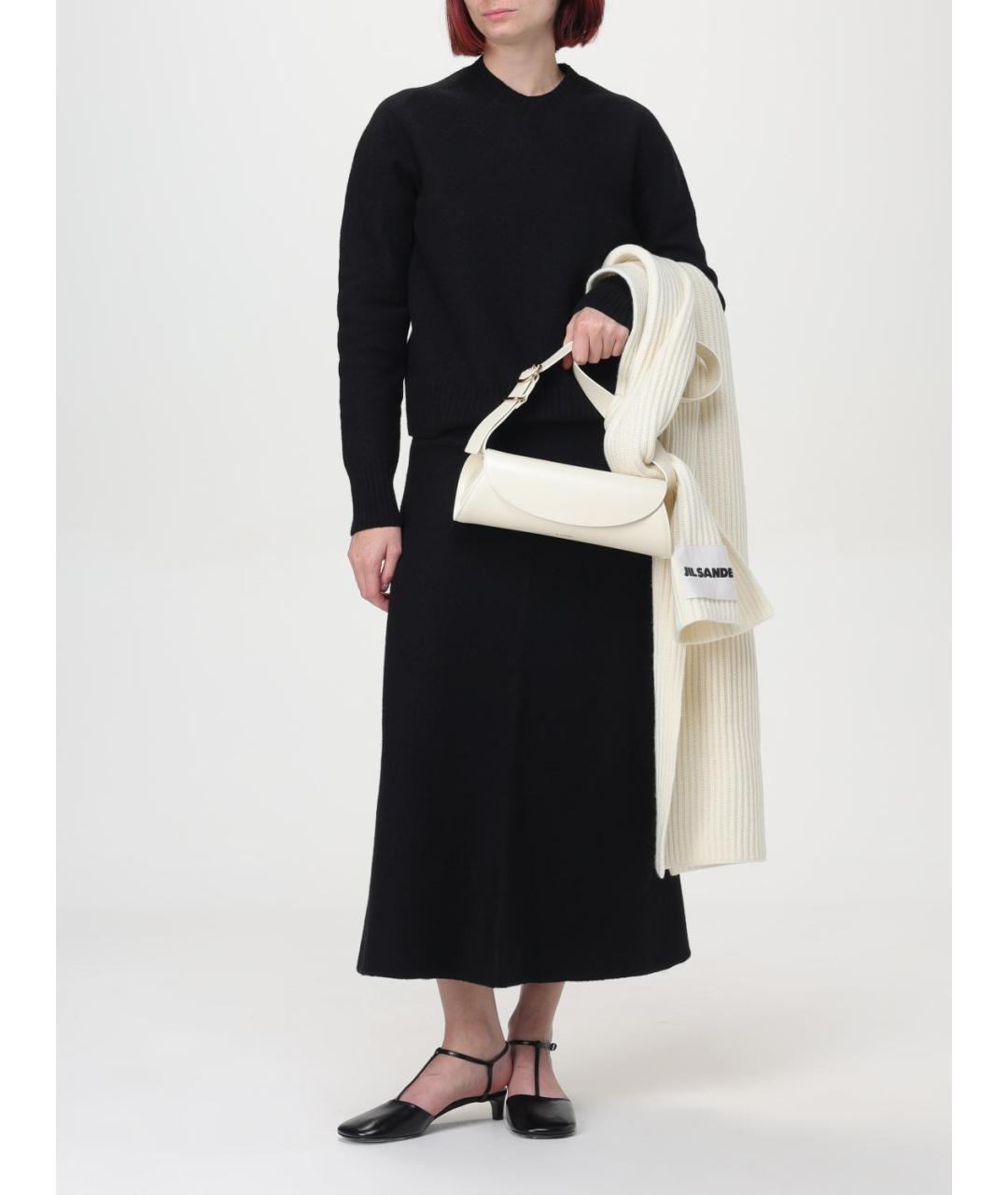 JIL SANDER Бежевая кожаная сумка через плечо, фото 2