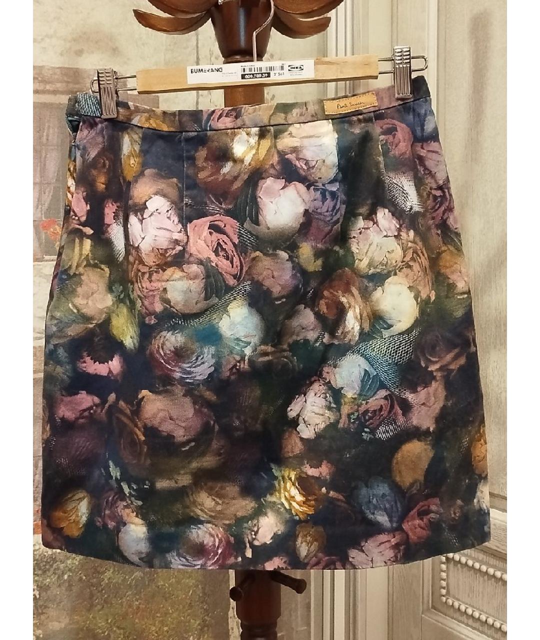 PAUL SMITH Хлопковая юбка мини, фото 2