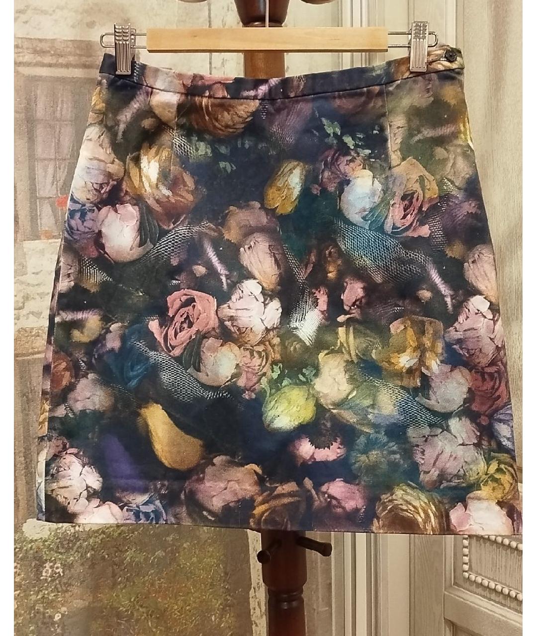 PAUL SMITH Хлопковая юбка мини, фото 9
