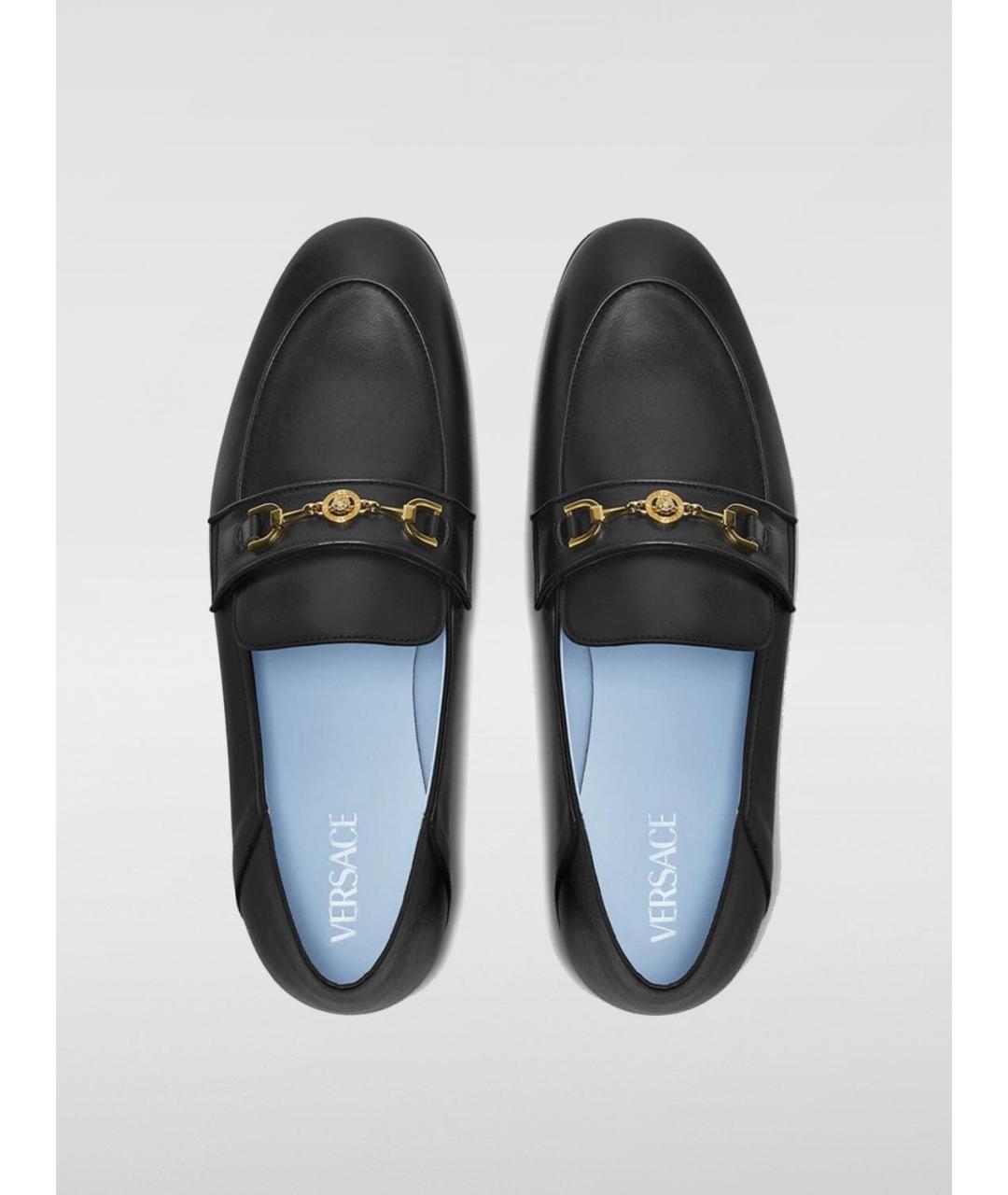 VERSACE Черные лоферы, фото 4