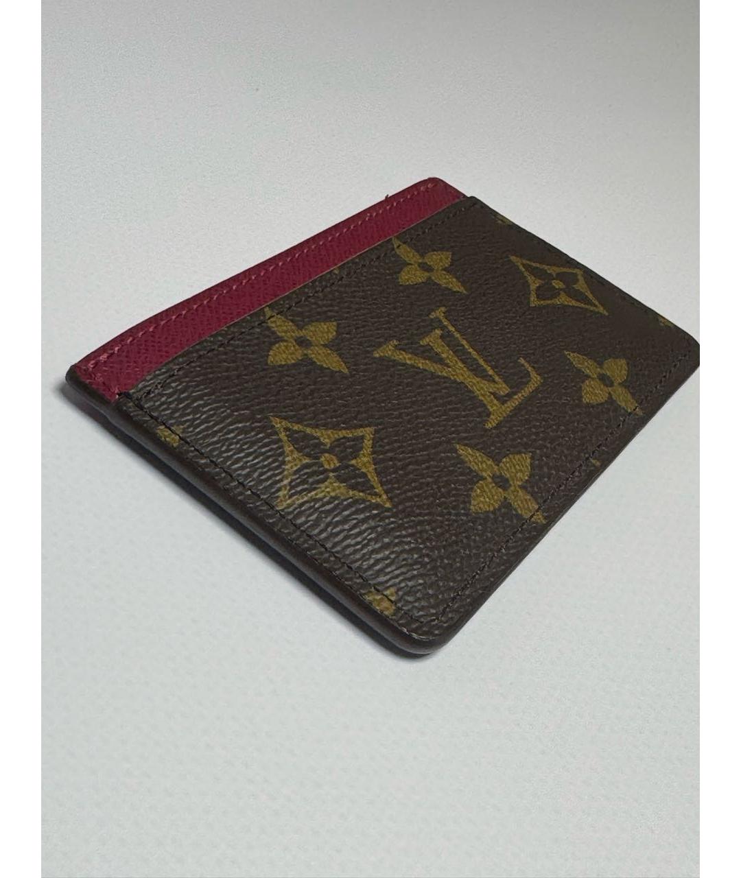 LOUIS VUITTON Коричневый кардхолдер, фото 6