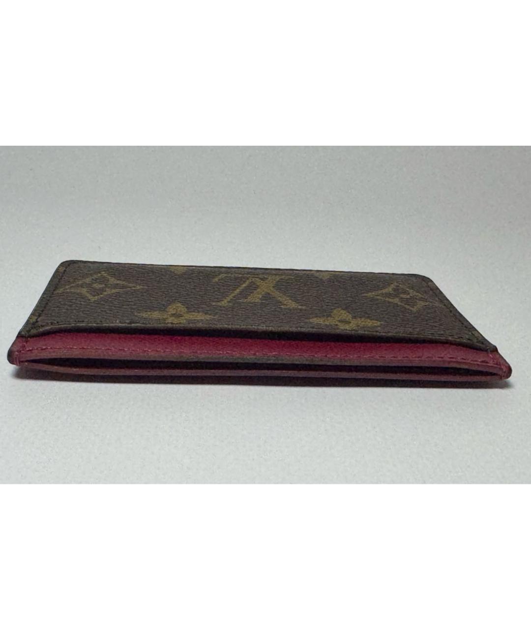 LOUIS VUITTON Коричневый кардхолдер, фото 3