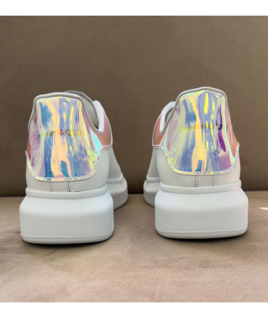 MCQ ALEXANDER MCQUEEN Белые кожаные низкие кроссовки / кеды, фото 4