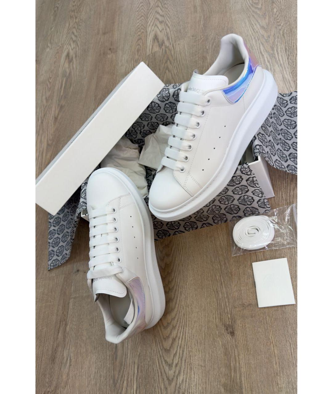 MCQ ALEXANDER MCQUEEN Белые кожаные низкие кроссовки / кеды, фото 8