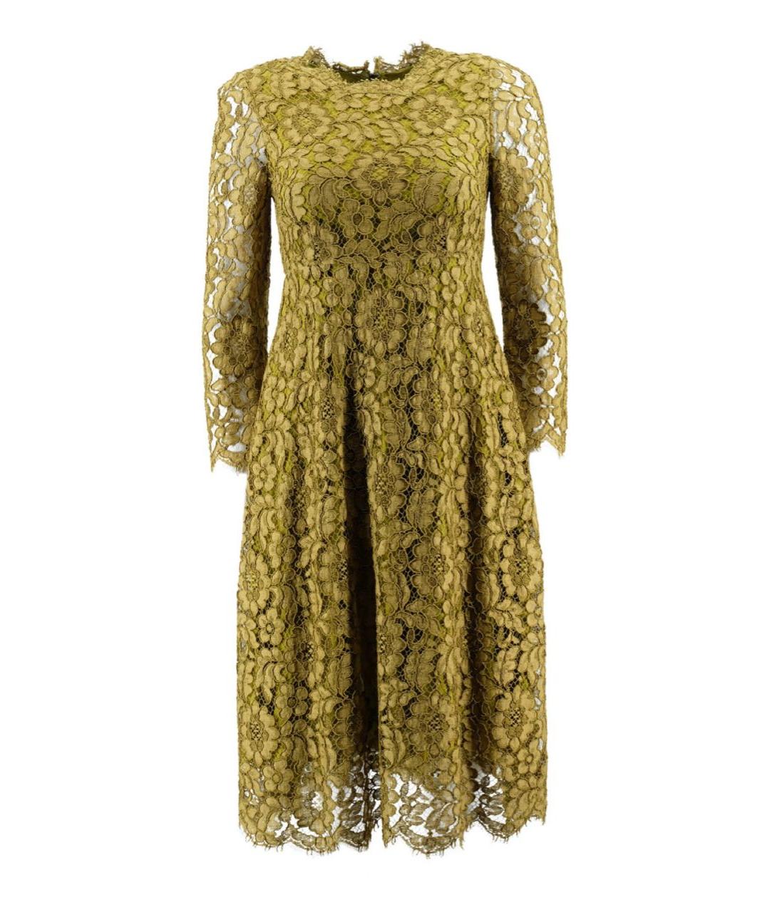 DOLCE&GABBANA Горчичное платье, фото 1