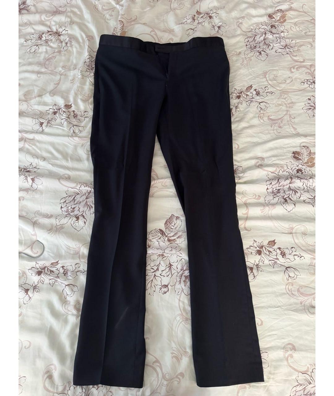 DIOR HOMME Черные шерстяные классические брюки, фото 5