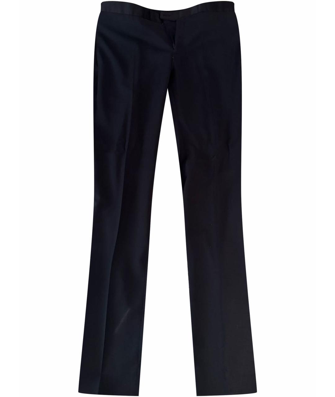 DIOR HOMME Черные шерстяные классические брюки, фото 1