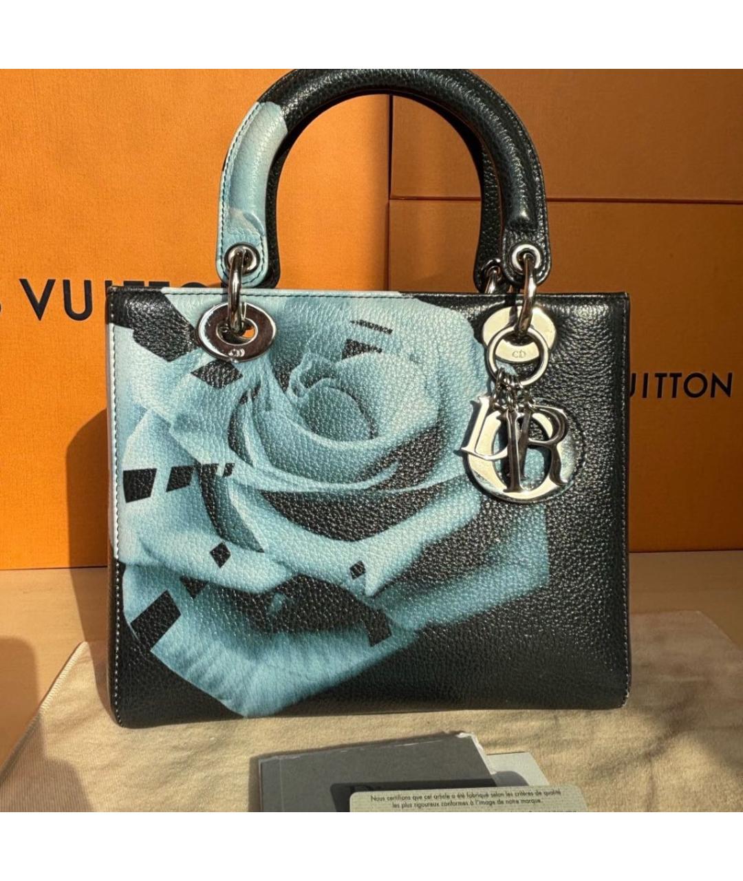CHRISTIAN DIOR Кожаная сумка с короткими ручками, фото 2