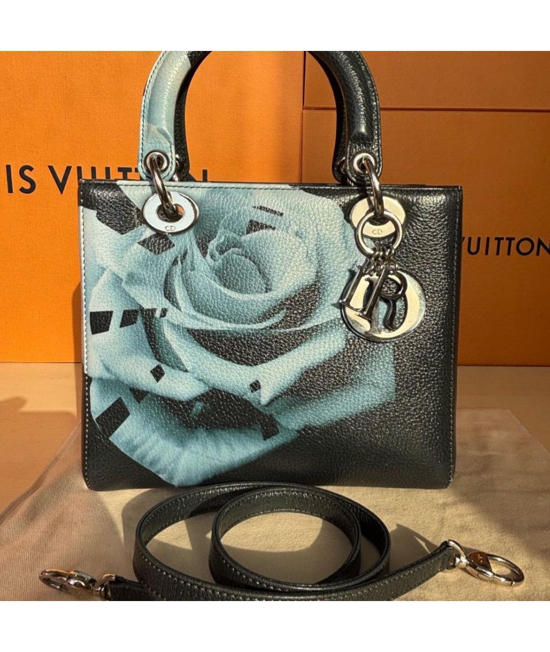CHRISTIAN DIOR Кожаная сумка с короткими ручками, фото 3
