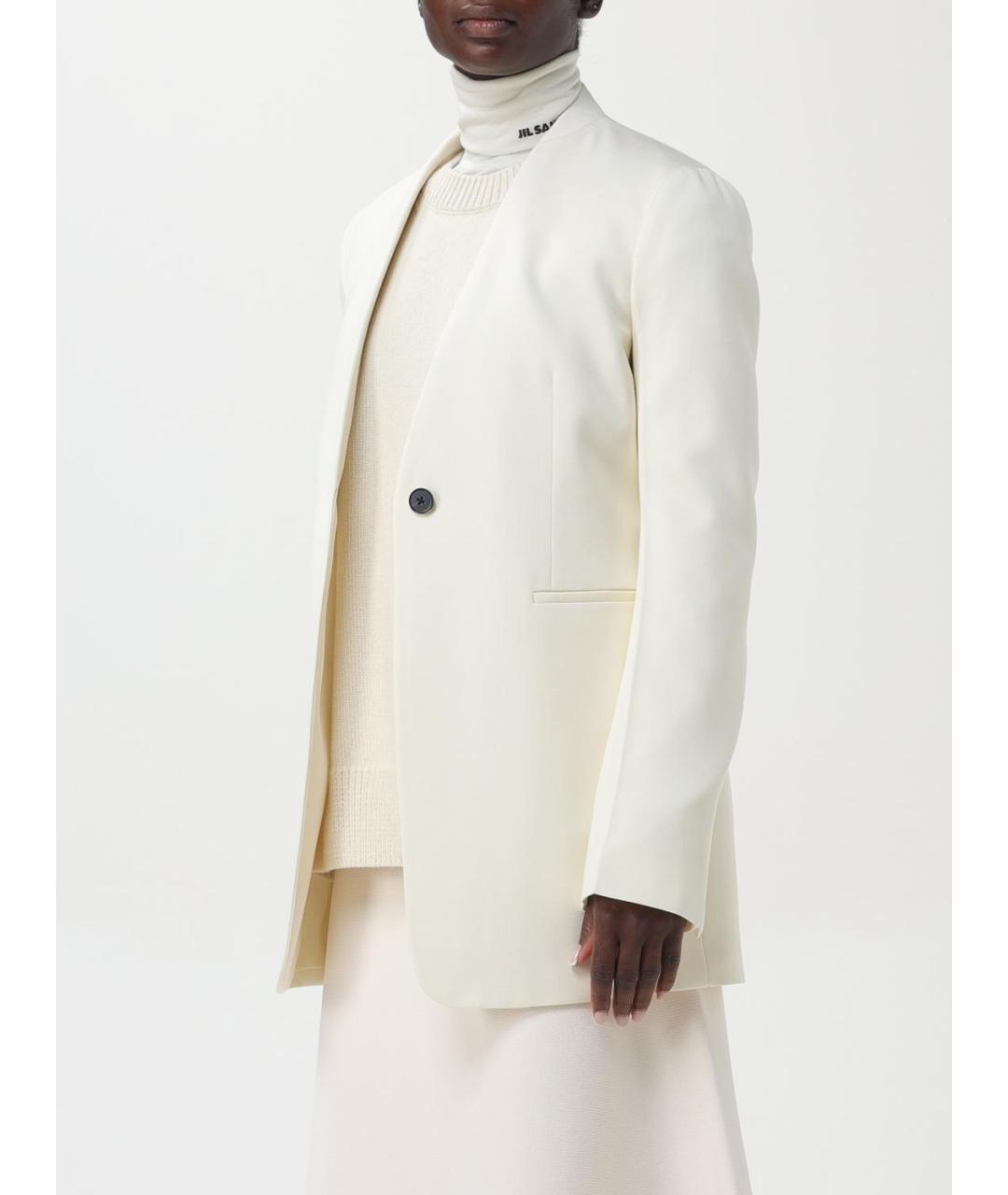 JIL SANDER Белый жакет/пиджак, фото 4