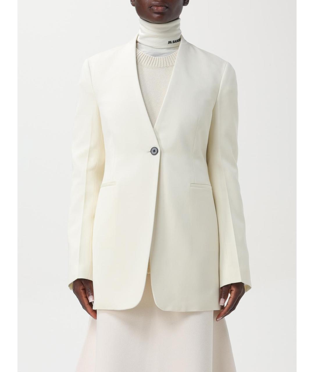 JIL SANDER Белый жакет/пиджак, фото 6