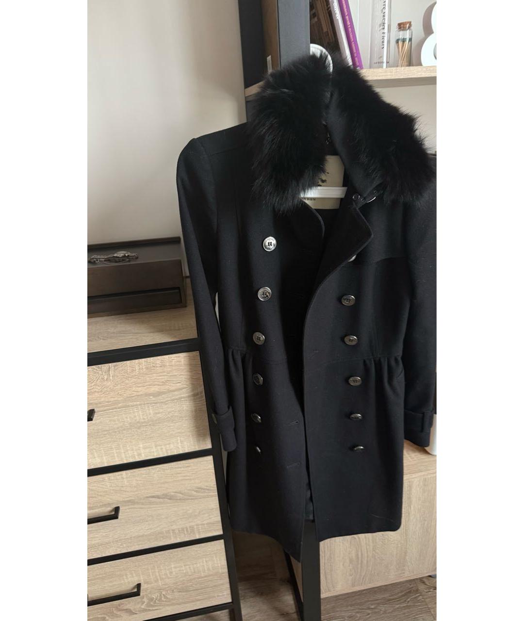 BURBERRY Черное пальто, фото 5