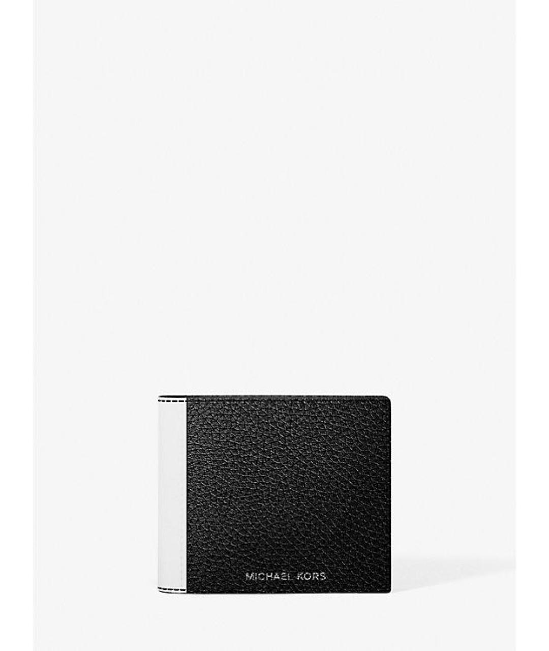 MICHAEL KORS Черный кожаный кошелек, фото 3