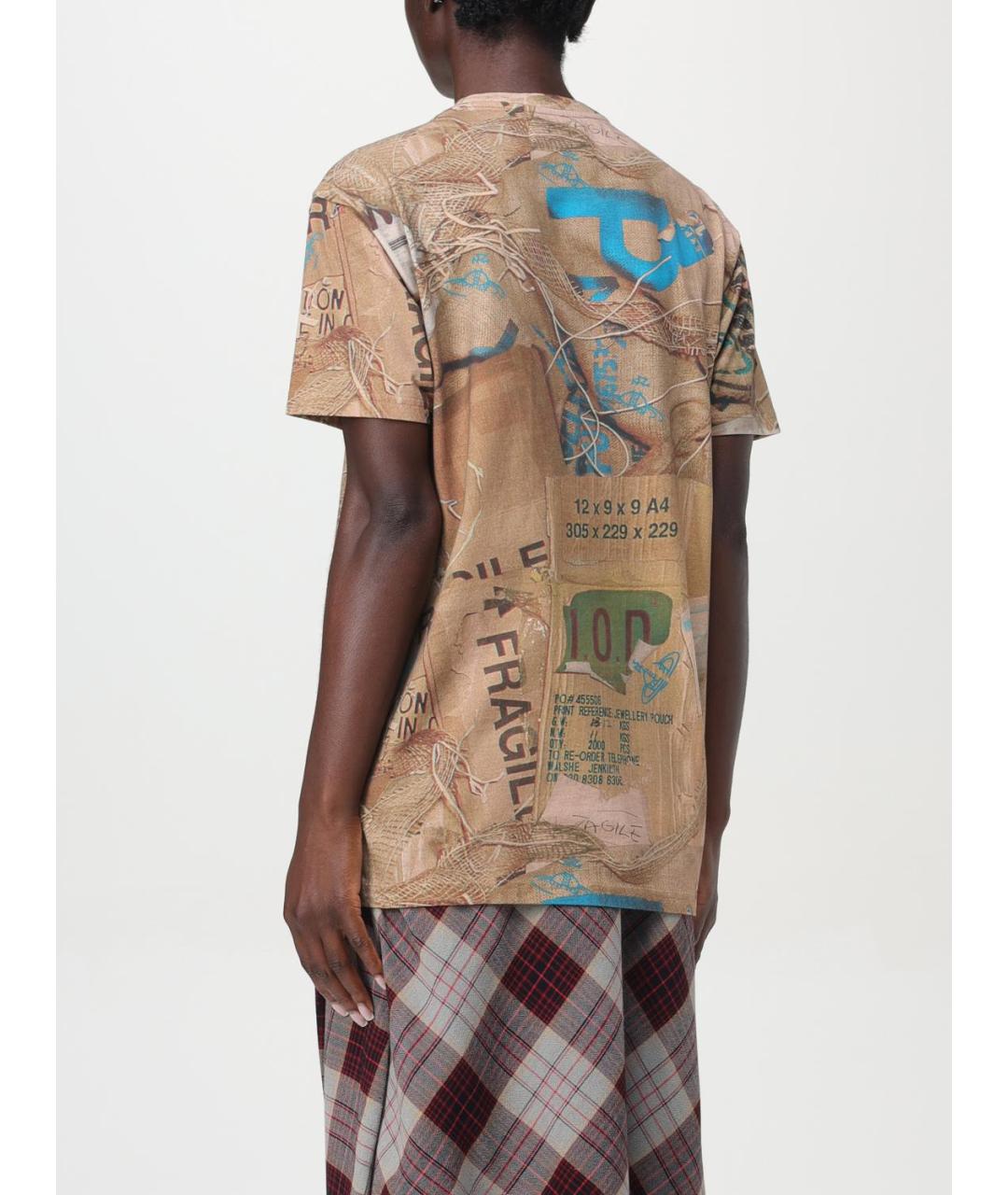 VIVIENNE WESTWOOD Коричневая футболка, фото 3