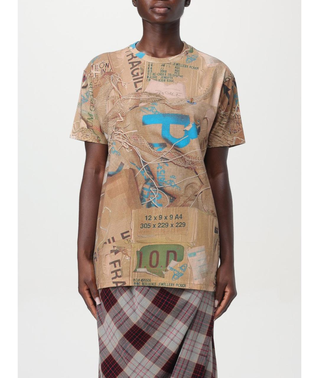 VIVIENNE WESTWOOD Коричневая футболка, фото 6