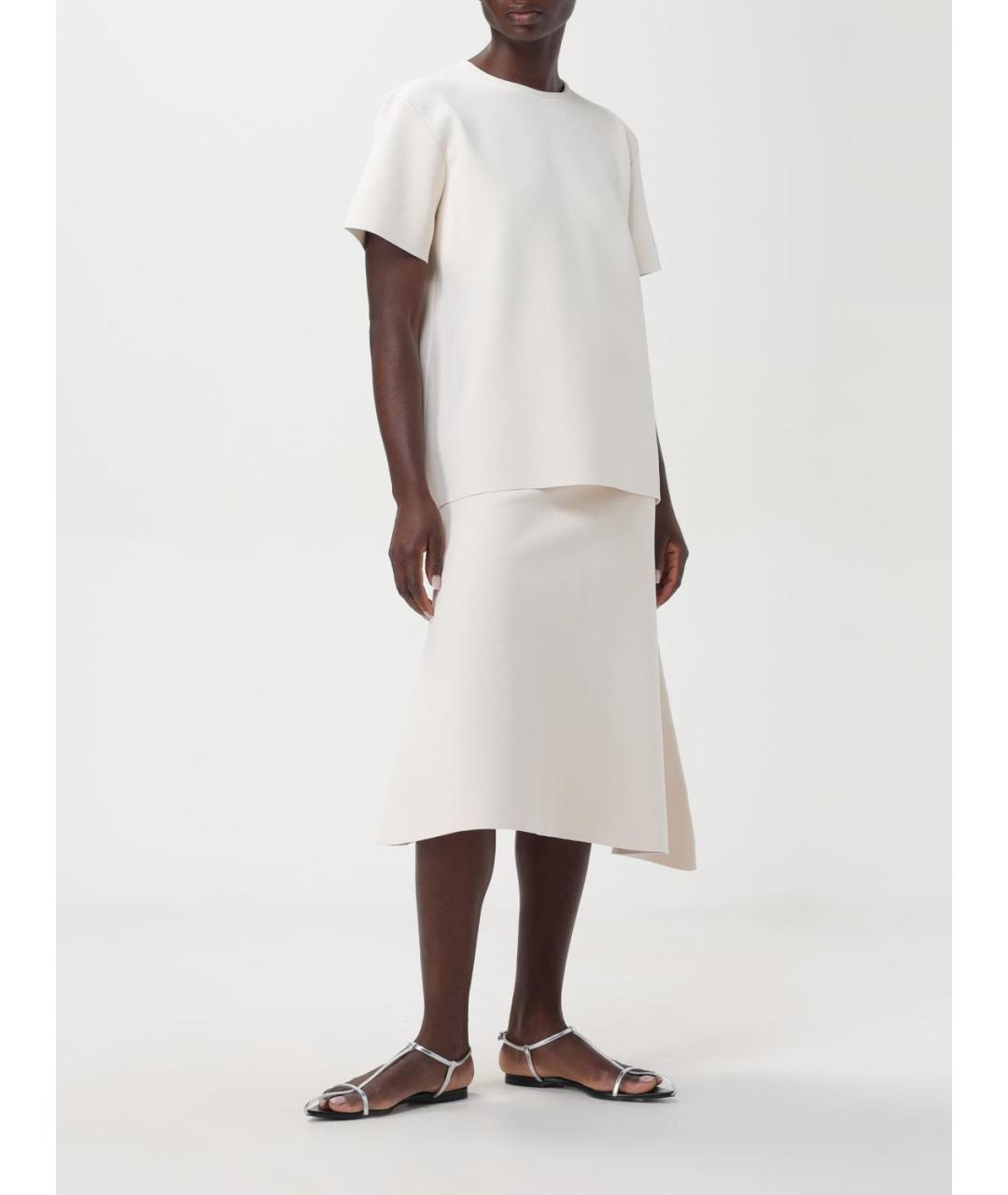 JIL SANDER Белая футболка, фото 2