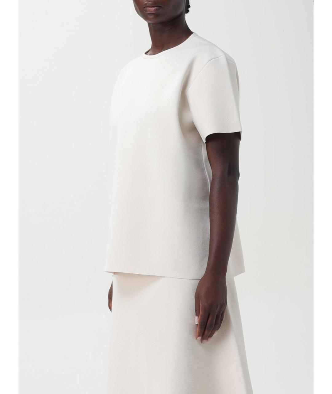 JIL SANDER Белая футболка, фото 4