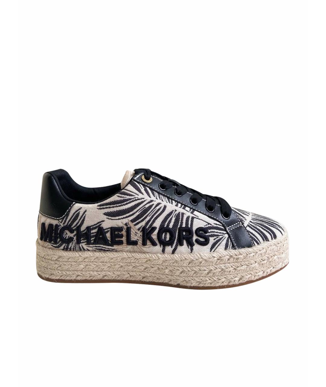 MICHAEL KORS Черные текстильные кеды, фото 1
