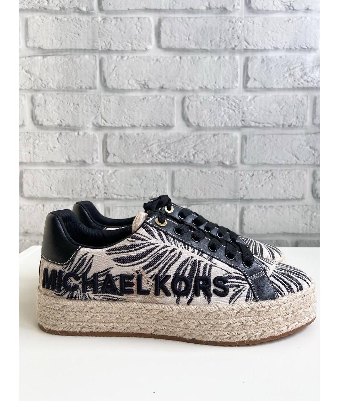 MICHAEL KORS Черные текстильные кеды, фото 5