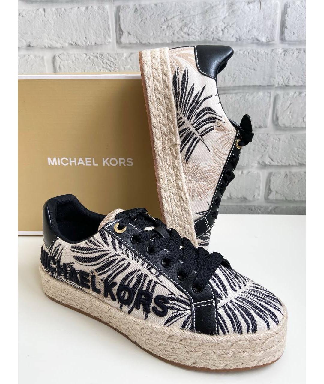 MICHAEL KORS Черные текстильные кеды, фото 3