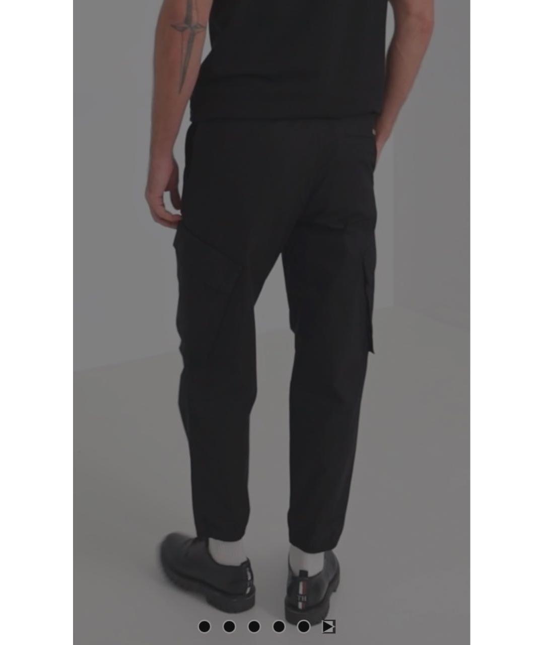ARMANI EXCHANGE Черные хлопковые повседневные брюки, фото 8
