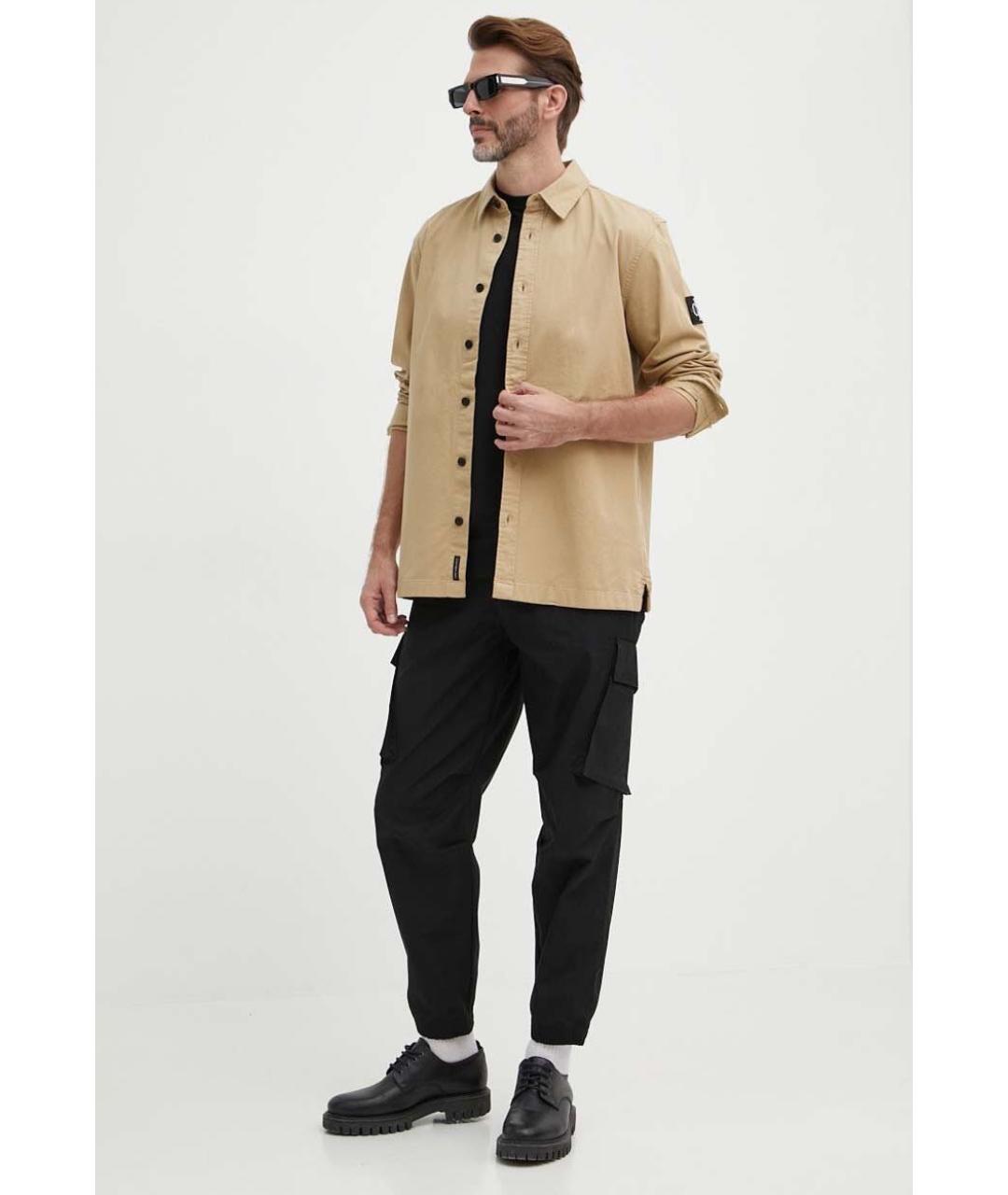 ARMANI EXCHANGE Черные хлопковые повседневные брюки, фото 6