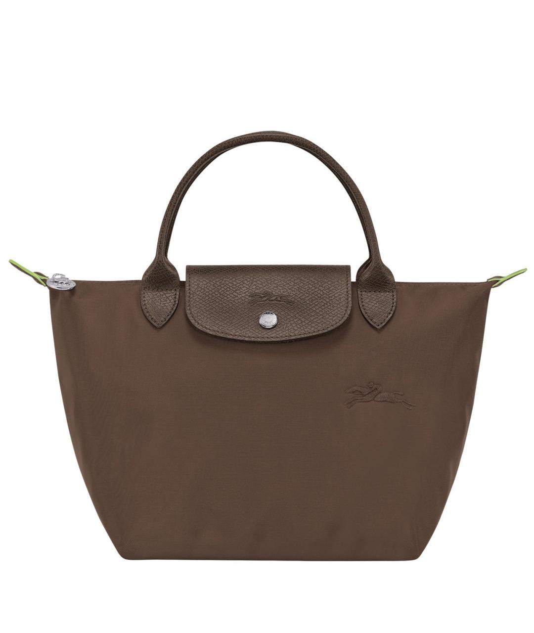 LONGCHAMP Коричневая кожаная сумка тоут, фото 1