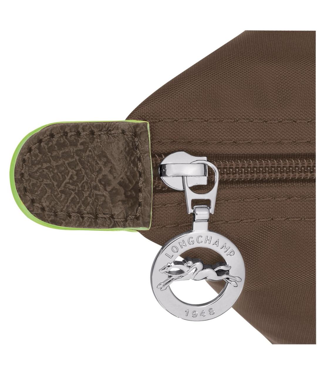LONGCHAMP Коричневая кожаная сумка тоут, фото 5
