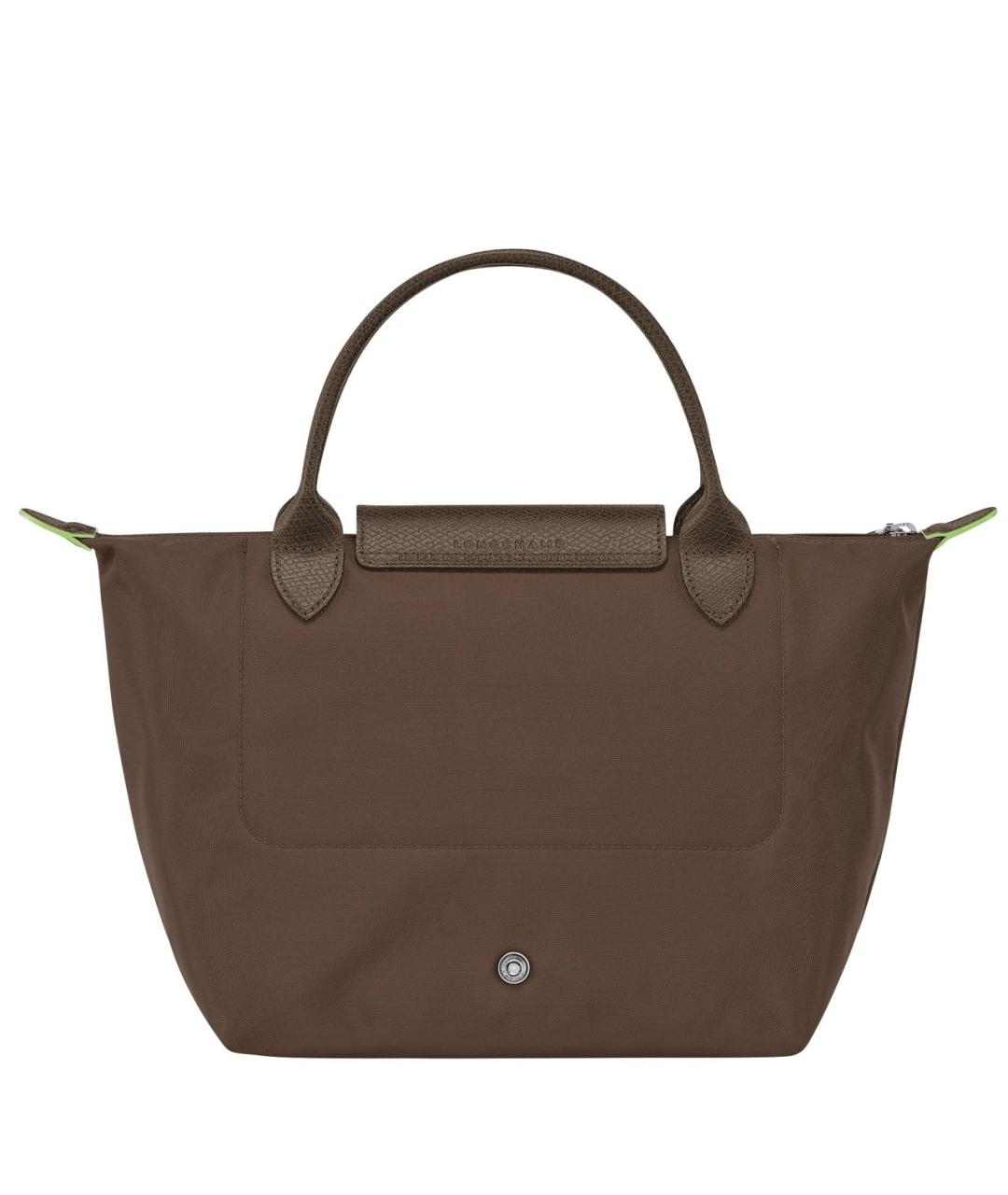 LONGCHAMP Коричневая кожаная сумка тоут, фото 3